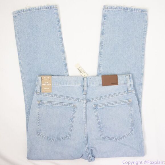 Madewell Slim Demi-Boot Jeans in Bellmeade Wash, size 29, NWT - Picture 14 of 16